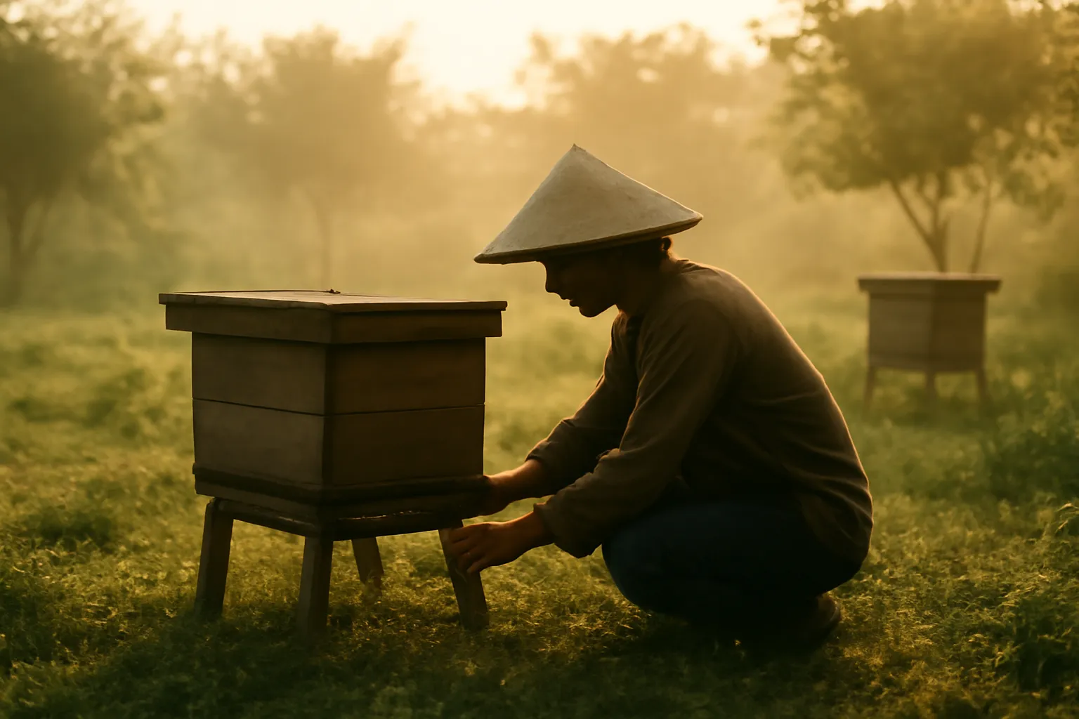 A year at a tropical stingless bee apiary, month by month
