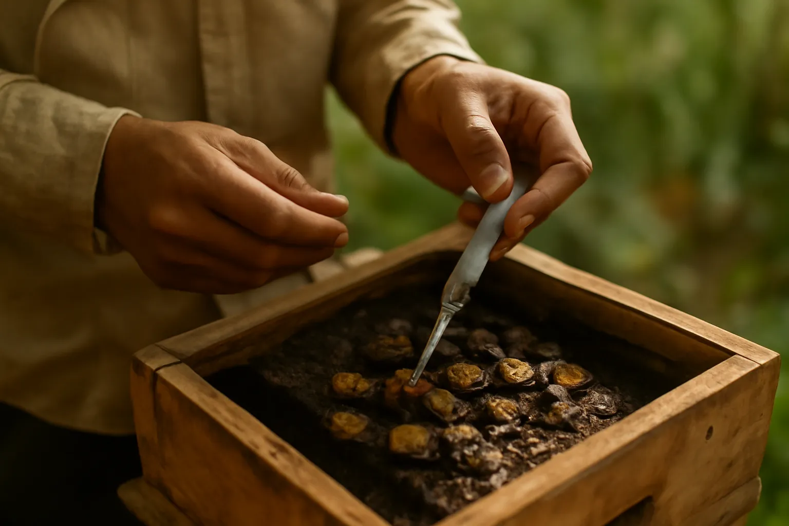 How to harvest stingless bee honey, step by step