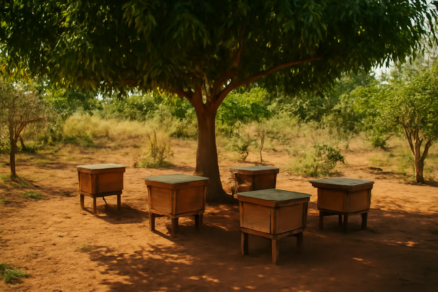 Keeping stingless bees through a tropical dry season