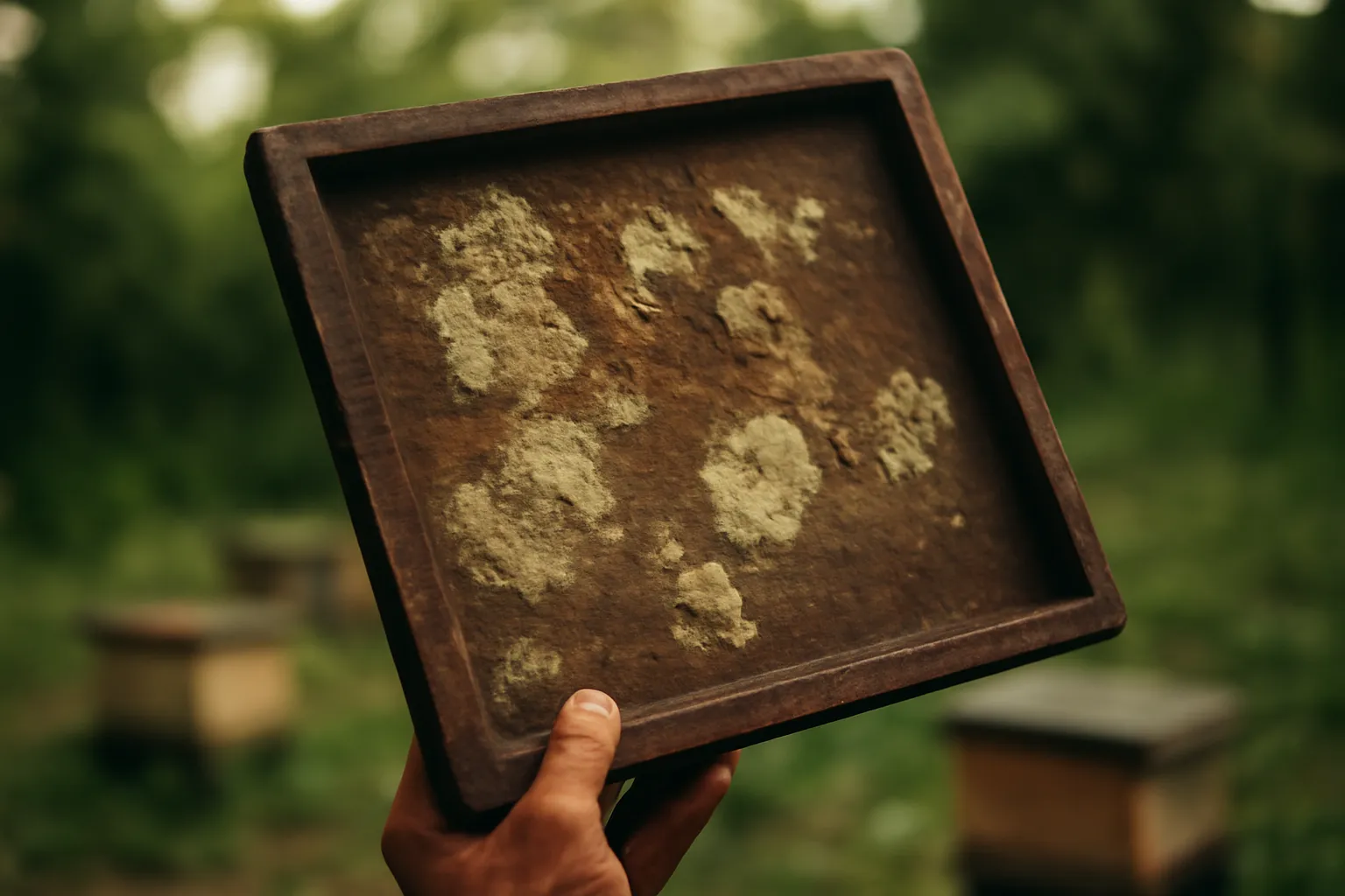 Mould inside the box is a damp problem, not a disease