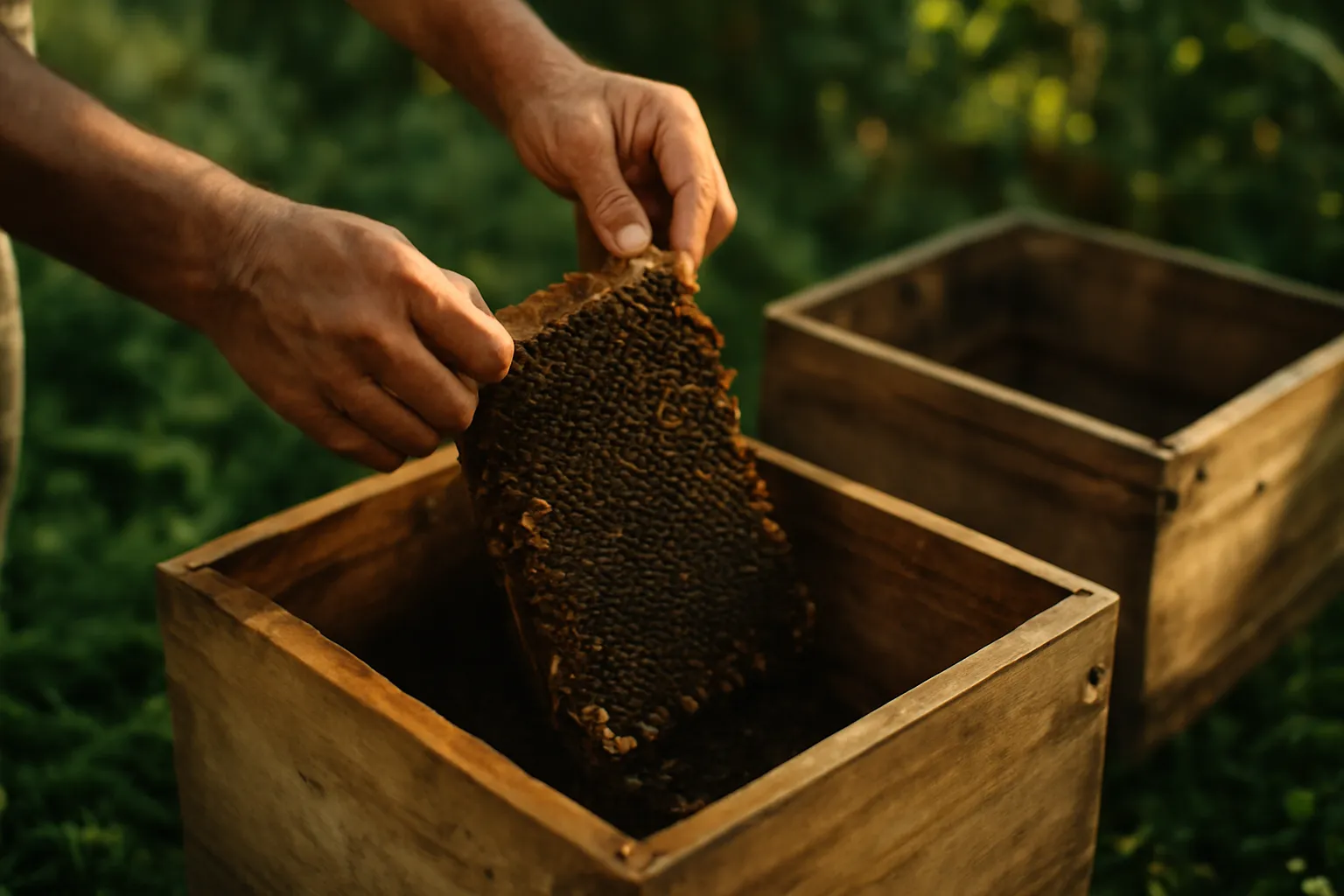 Splitting a colony step by step